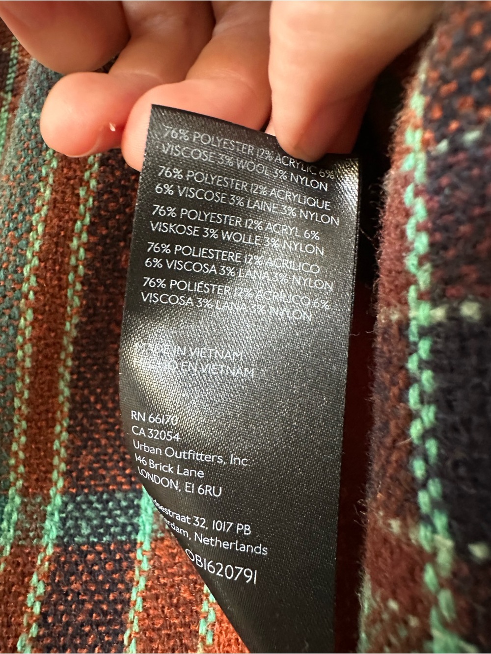 Free People We The Free Cabin Cozy Maxi Shirt Long Plaid Flannel Shacket Jacket - Picture 7 of 8